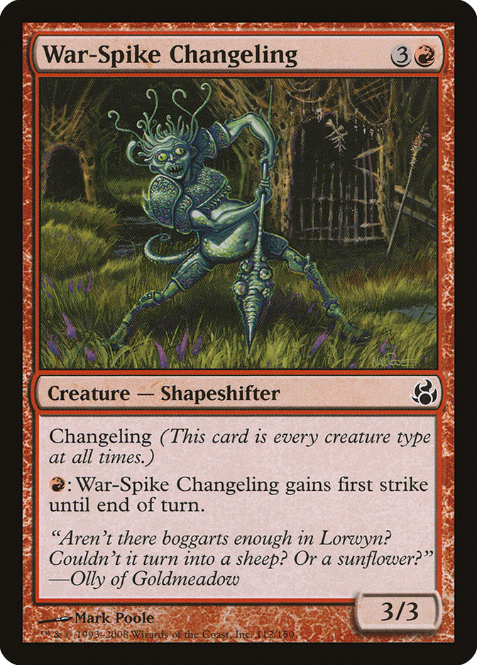 War-Spike Changeling [Morningtide] MTG Single Magic: The Gathering | Red Claw Gaming