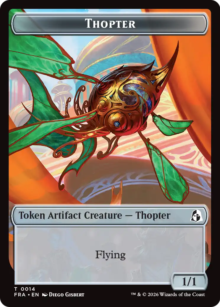 Heartwood // Thopter Double-Sided Token [Reality Fracture Tokens] | Red Claw Gaming