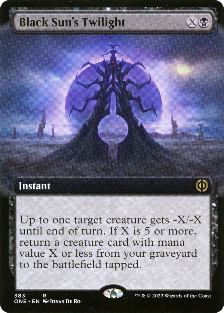 Black Sun's Twilight (Extended Art) [Phyrexia: All Will Be One] MTG Single Magic: The Gathering | Red Claw Gaming