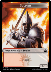 Bird // Soldier Double-Sided Token [Ravnica Remastered Tokens] MTG Single Magic: The Gathering | Red Claw Gaming