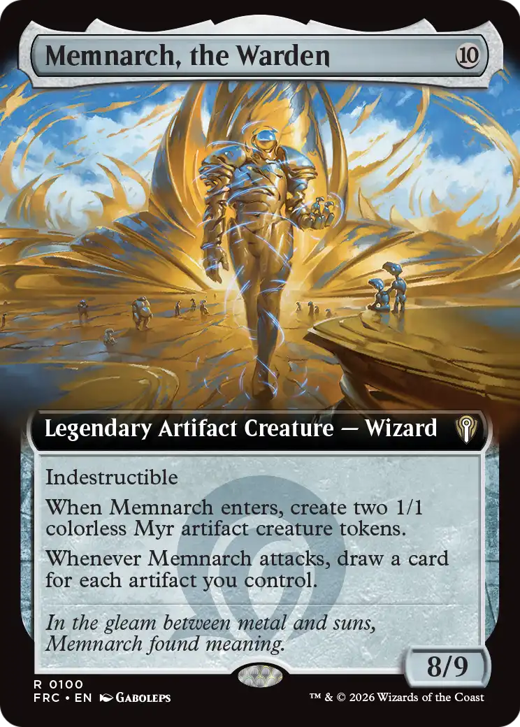 Memnarch, the Warden (Extended Art) [Reality Fracture Commander] | Red Claw Gaming