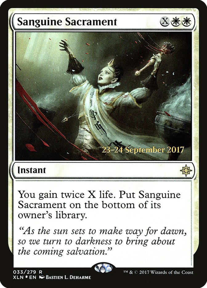 Sanguine Sacrament [Ixalan Prerelease Promos] MTG Single Magic: The Gathering | Red Claw Gaming