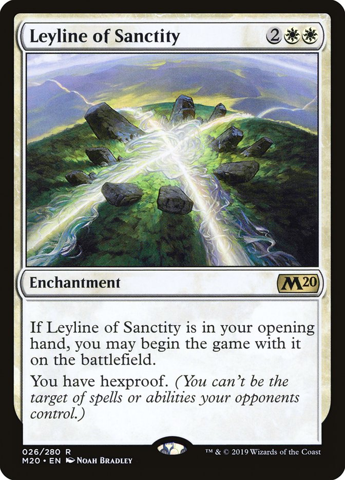 Leyline of Sanctity [Core Set 2020] MTG Single Magic: The Gathering | Red Claw Gaming
