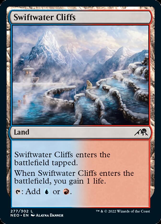 Swiftwater Cliffs [Kamigawa: Neon Dynasty] MTG Single Magic: The Gathering    | Red Claw Gaming