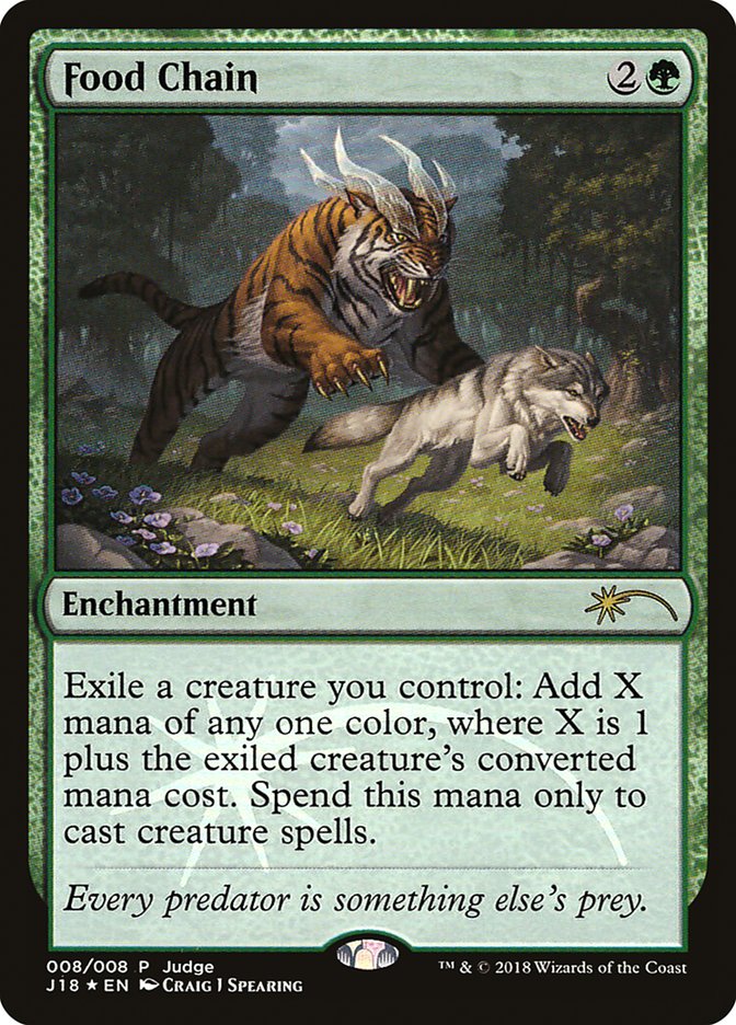 Food Chain [Judge Gift Cards 2018] MTG Single Magic: The Gathering | Red Claw Gaming
