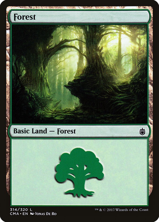 Forest (314) [Commander Anthology] MTG Single Magic: The Gathering | Red Claw Gaming