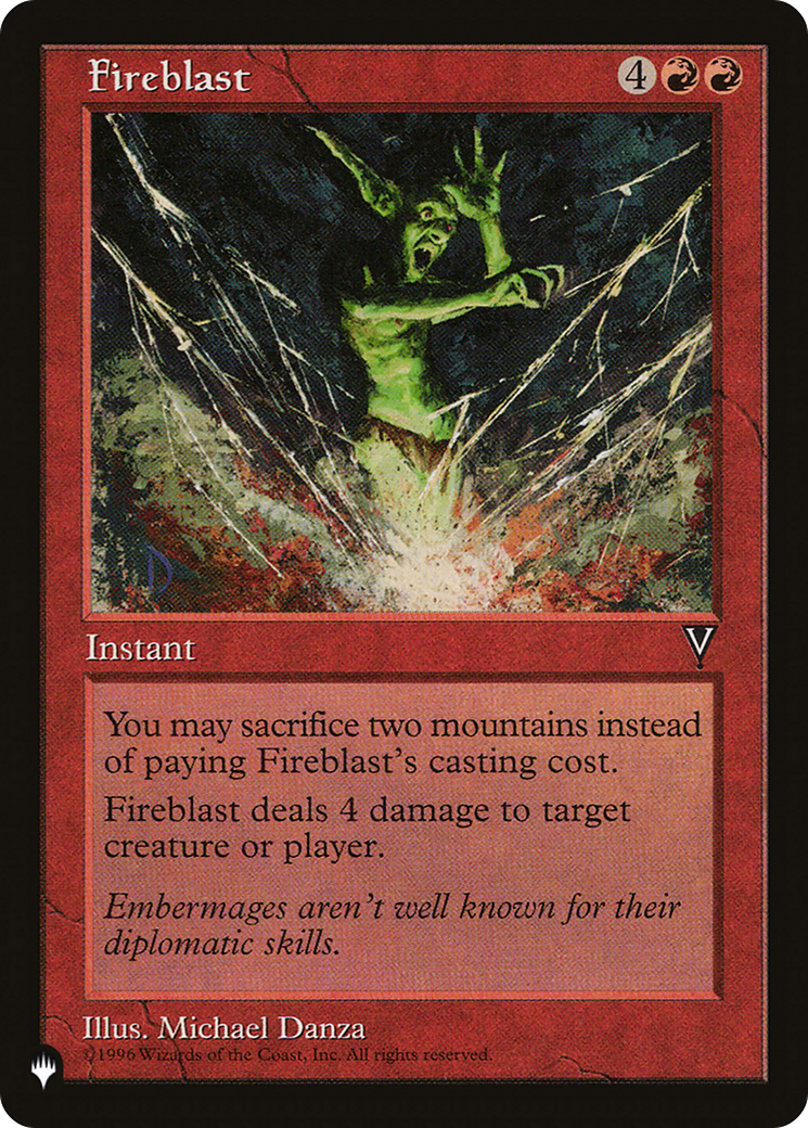Fireblast [The List] MTG Single Magic: The Gathering | Red Claw Gaming