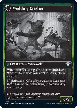 Wolfkin Outcast // Wedding Crasher [Innistrad: Double Feature] MTG Single Magic: The Gathering | Red Claw Gaming