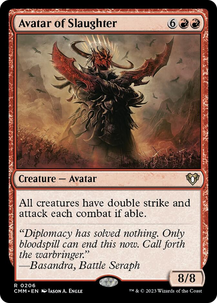 Avatar of Slaughter [Commander Masters] MTG Single Magic: The Gathering    | Red Claw Gaming