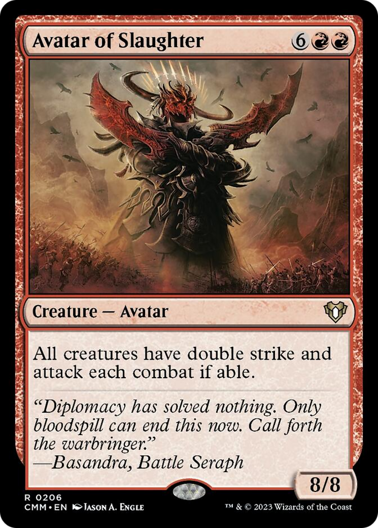 Avatar of Slaughter [Commander Masters] MTG Single Magic: The Gathering | Red Claw Gaming