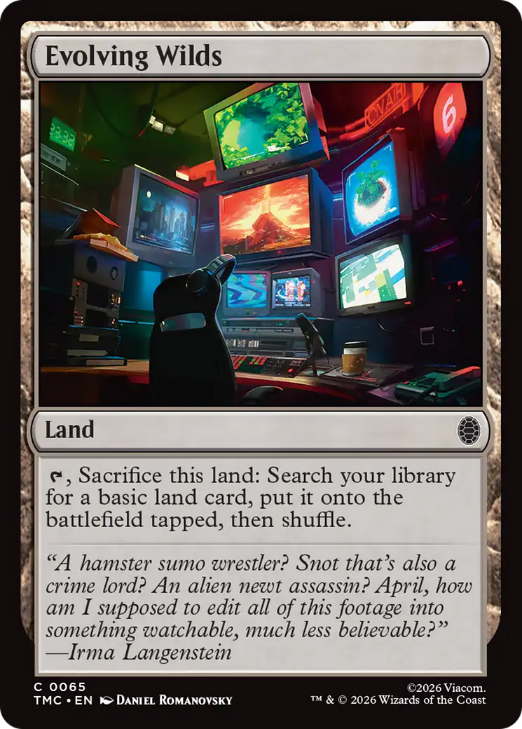 Evolving Wilds [Teenage Mutant Ninja Turtles Commander] MTG Single Magic: The Gathering | Red Claw Gaming