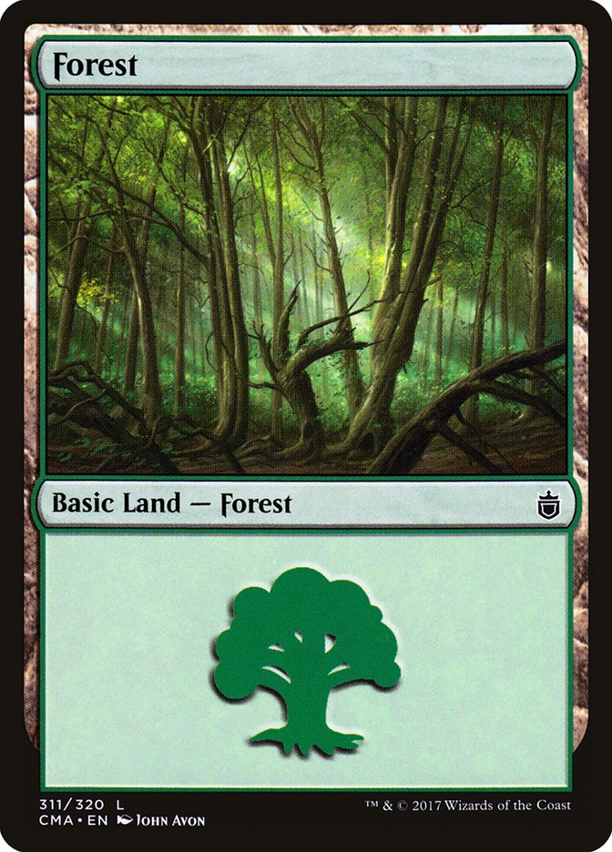 Forest (311) [Commander Anthology] MTG Single Magic: The Gathering | Red Claw Gaming