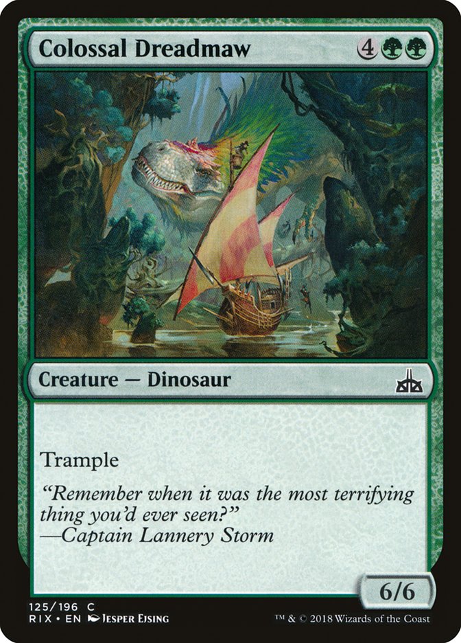 Colossal Dreadmaw [Rivals of Ixalan] MTG Single Magic: The Gathering | Red Claw Gaming