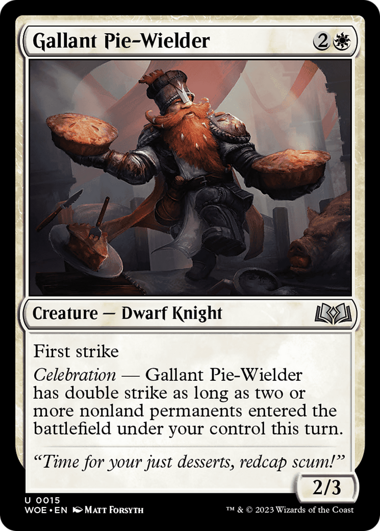 Gallant Pie-Wielder [Wilds of Eldraine] MTG Single Magic: The Gathering    | Red Claw Gaming