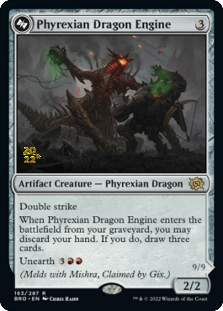 Phyrexian Dragon Engine [The Brothers' War Prerelease Promos] MTG Single Magic: The Gathering | Red Claw Gaming