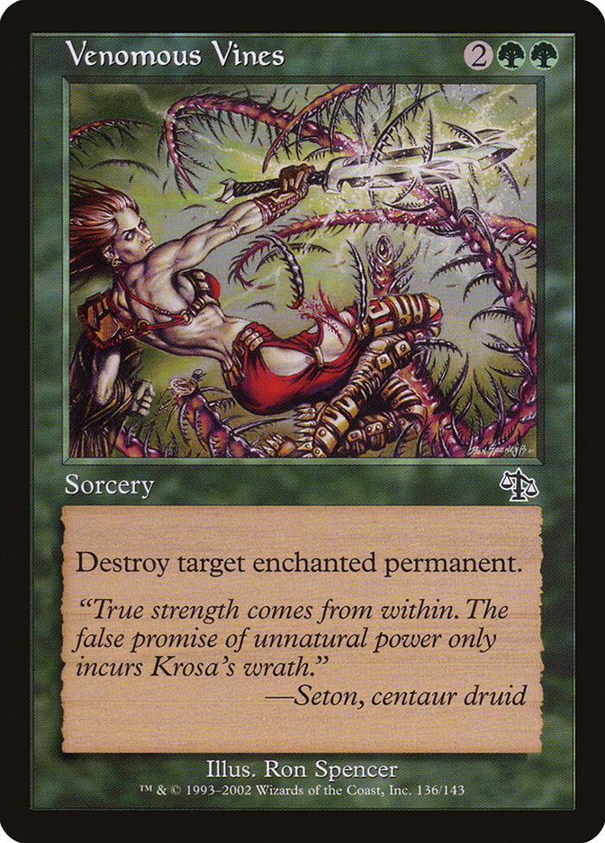 Venomous Vines [Judgment] MTG Single Magic: The Gathering | Red Claw Gaming