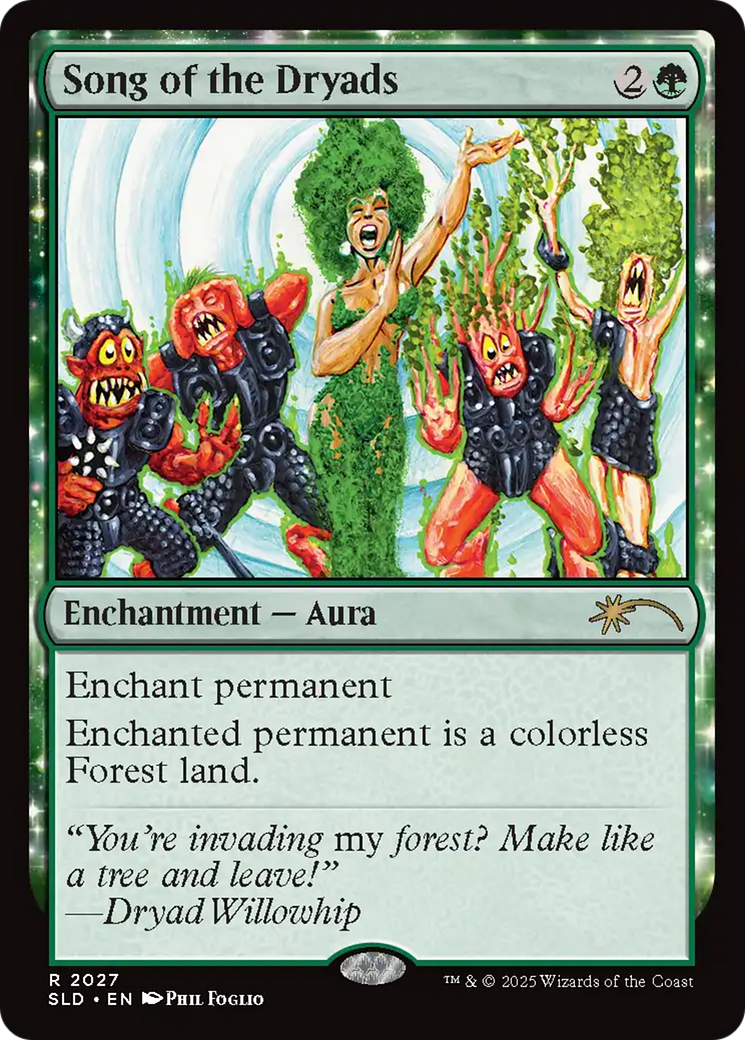 Song of the Dryads (2027) (Rainbow Foil) [Secret Lair Drop Series] MTG Single Magic: The Gathering | Red Claw Gaming