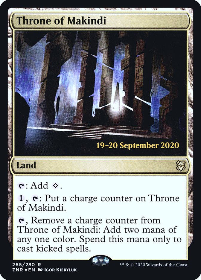 Throne of Makindi [Zendikar Rising Prerelease Promos] MTG Single Magic: The Gathering | Red Claw Gaming