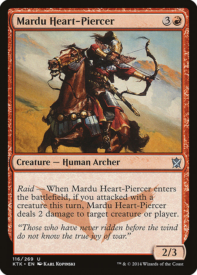 Mardu Heart-Piercer [Khans of Tarkir] MTG Single Magic: The Gathering | Red Claw Gaming