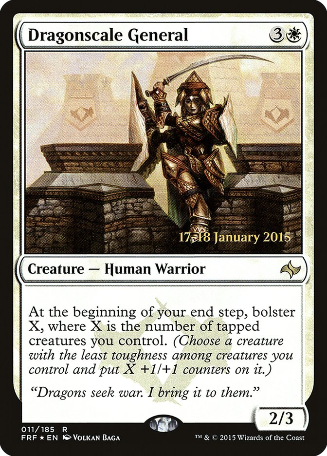 Dragonscale General [Fate Reforged Prerelease Promos] MTG Single Magic: The Gathering | Red Claw Gaming