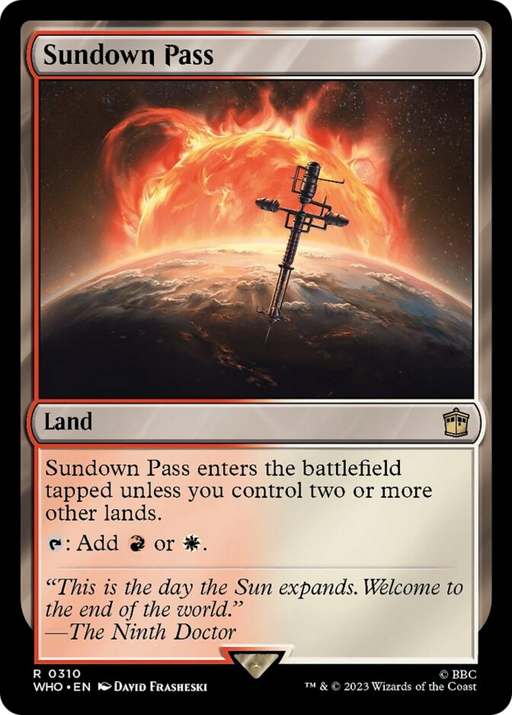 Sundown Pass [Doctor Who] MTG Single Magic: The Gathering | Red Claw Gaming