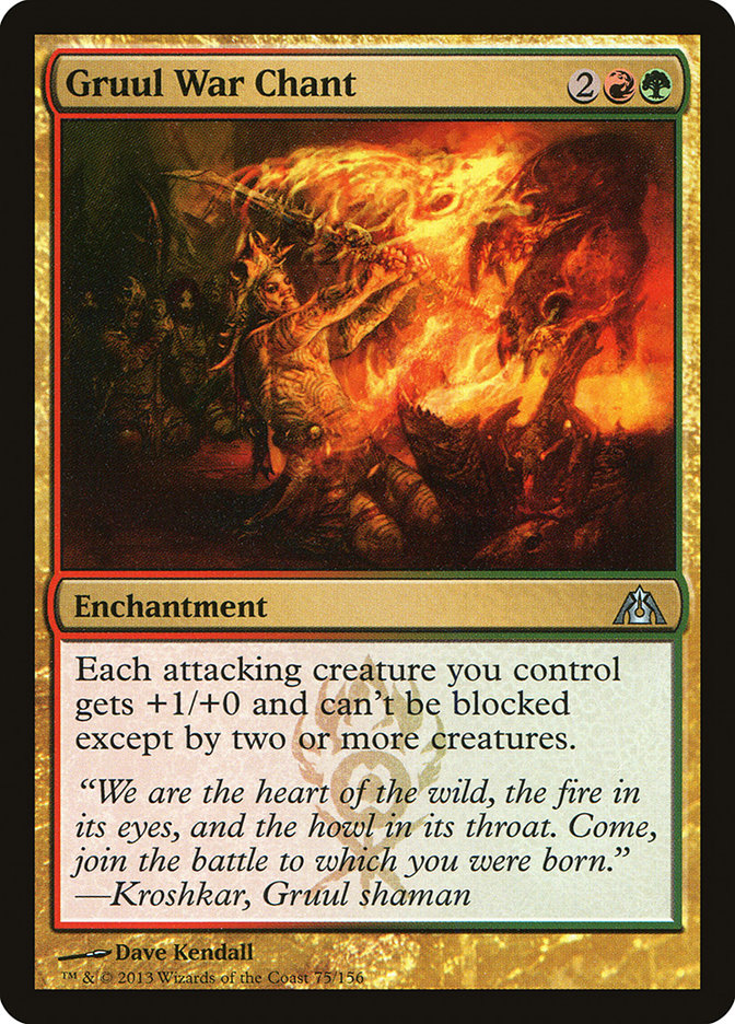 Gruul War Chant [Dragon's Maze] MTG Single Magic: The Gathering | Red Claw Gaming