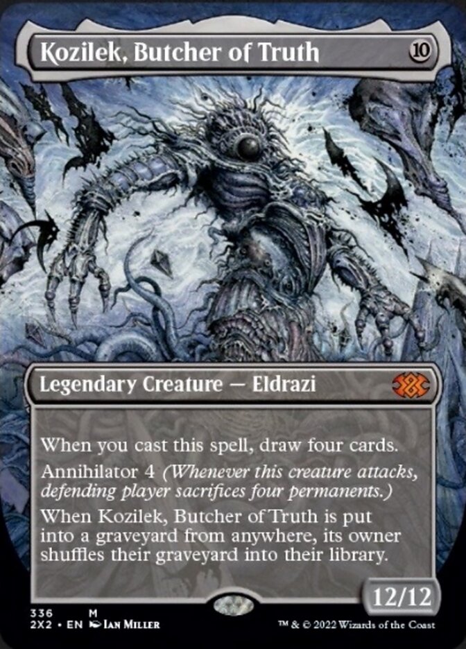 Kozilek, Butcher of Truth (Borderless Alternate Art) [Double Masters 2022] MTG Single Magic: The Gathering    | Red Claw Gaming