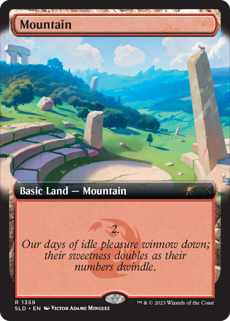 Mountain (1359) [Secret Lair Drop Series] MTG Single Magic: The Gathering | Red Claw Gaming