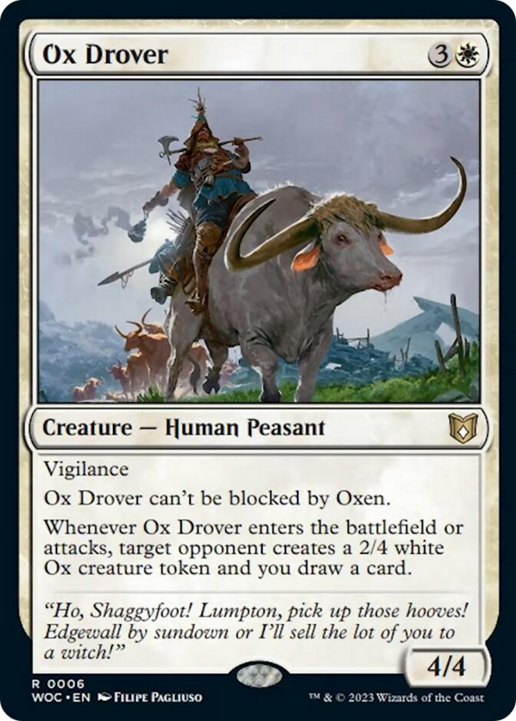 Ox Drover [Wilds of Eldraine Commander] MTG Single Magic: The Gathering | Red Claw Gaming