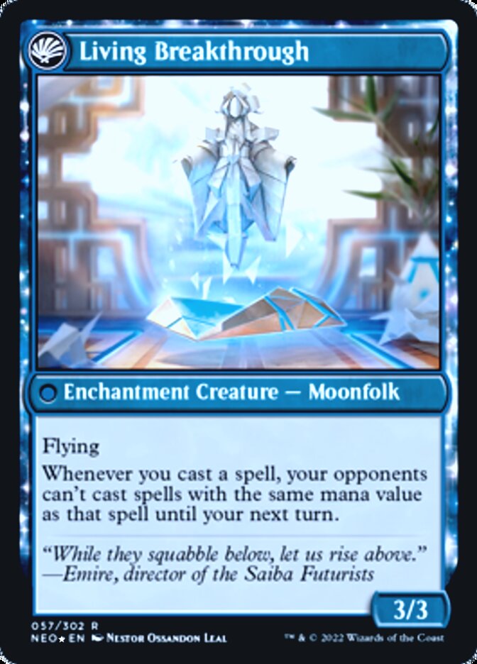 Inventive Iteration // Living Breakthrough [Kamigawa: Neon Dynasty Prerelease Promos] MTG Single Magic: The Gathering | Red Claw Gaming