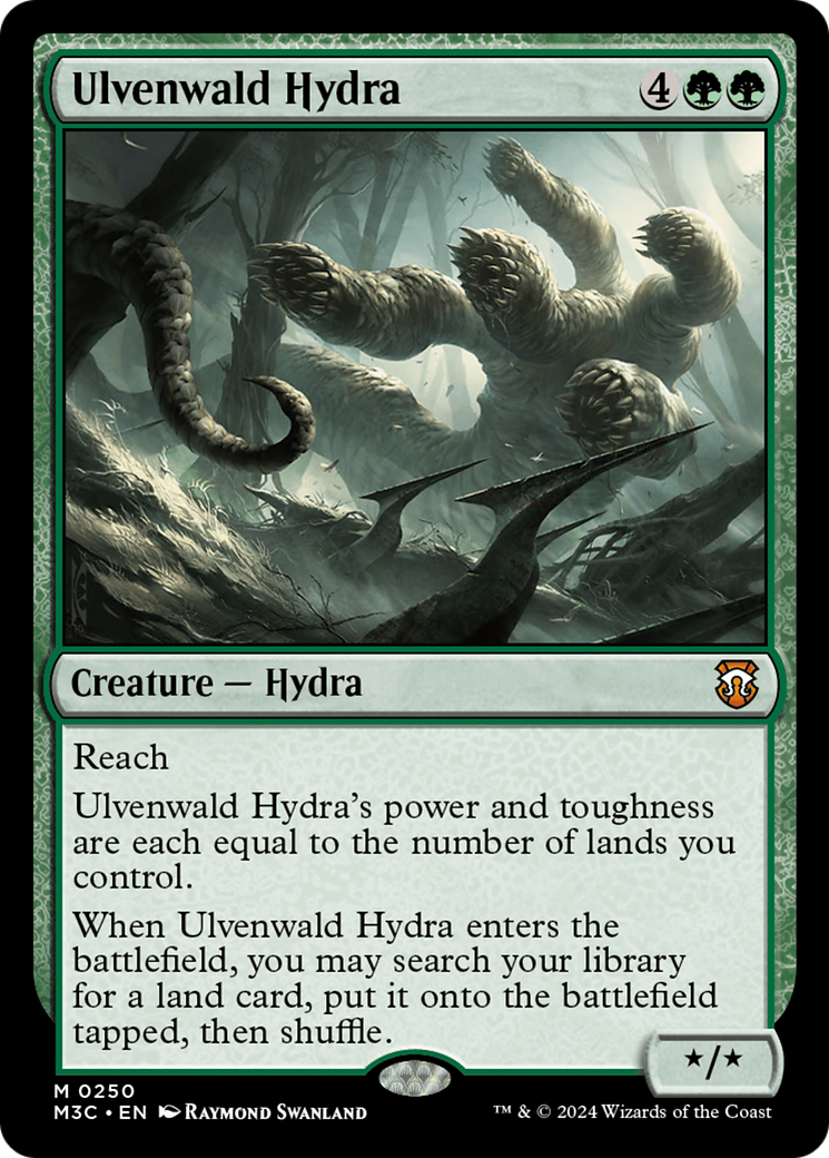 Ulvenwald Hydra (Ripple Foil) [Modern Horizons 3 Commander] MTG Single Magic: The Gathering | Red Claw Gaming