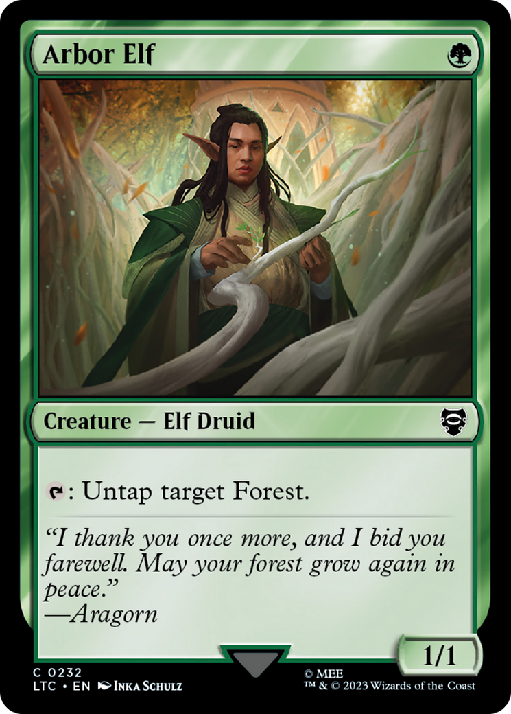 Arbor Elf [The Lord of the Rings: Tales of Middle-Earth Commander] MTG Single Magic: The Gathering    | Red Claw Gaming