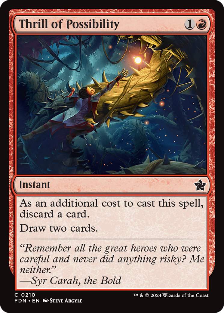 Thrill of Possibility [Foundations] MTG Single Magic: The Gathering | Red Claw Gaming