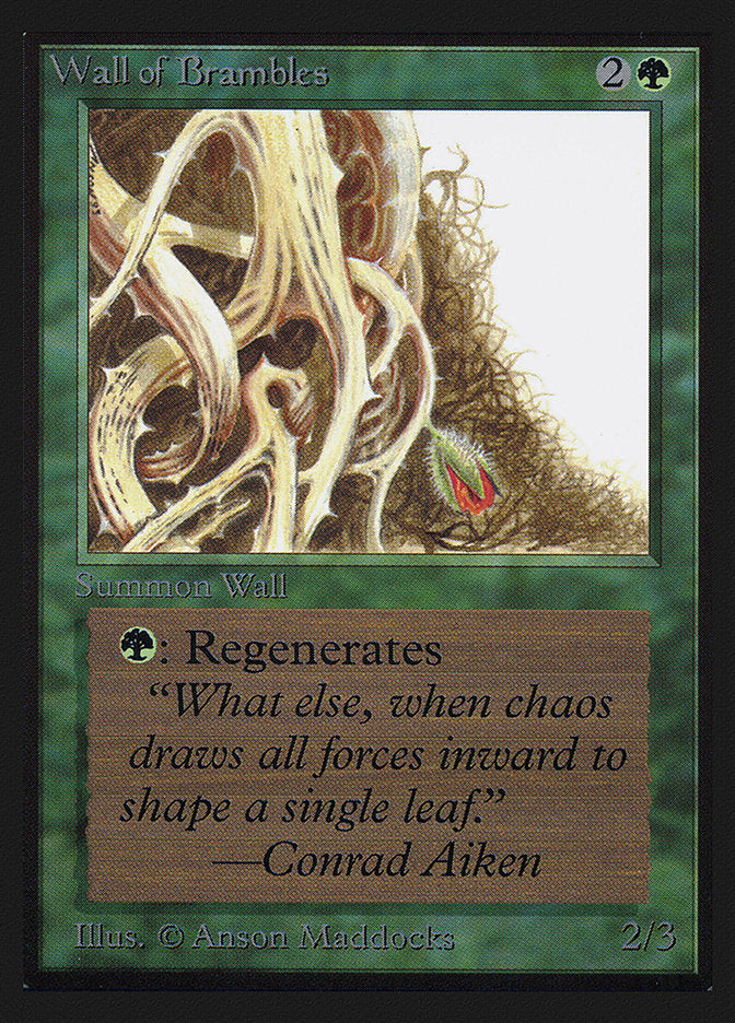 Wall of Brambles [International Collectors' Edition] MTG Single Magic: The Gathering | Red Claw Gaming