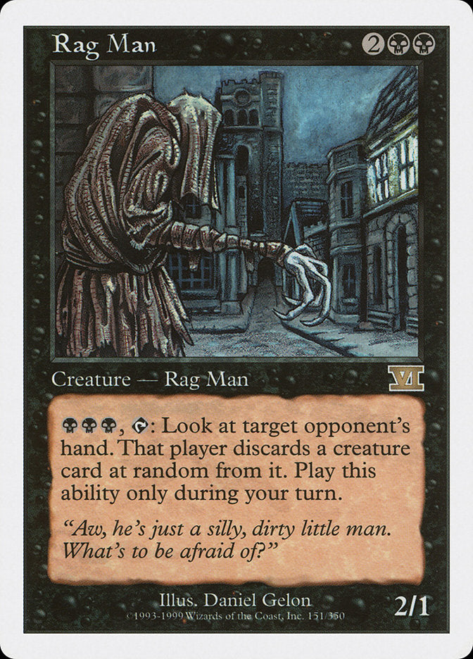 Rag Man [Classic Sixth Edition] MTG Single Magic: The Gathering | Red Claw Gaming