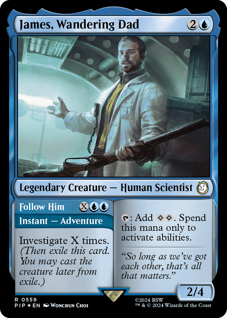James, Wandering Dad // Follow Him (Surge Foil) [Fallout] MTG Single Magic: The Gathering | Red Claw Gaming