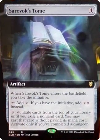 Sarevok's Tome (Extended Art) [Commander Legends: Battle for Baldur's Gate] MTG Single Magic: The Gathering | Red Claw Gaming