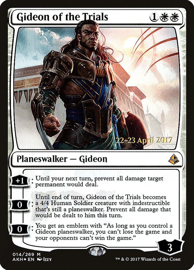 Gideon of the Trials [Amonkhet Prerelease Promos] MTG Single Magic: The Gathering | Red Claw Gaming