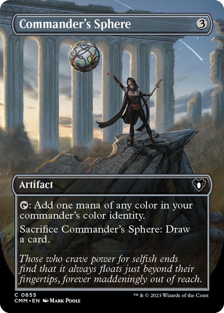 Commander's Sphere (Borderless Alternate Art) [Commander Masters] MTG Single Magic: The Gathering | Red Claw Gaming