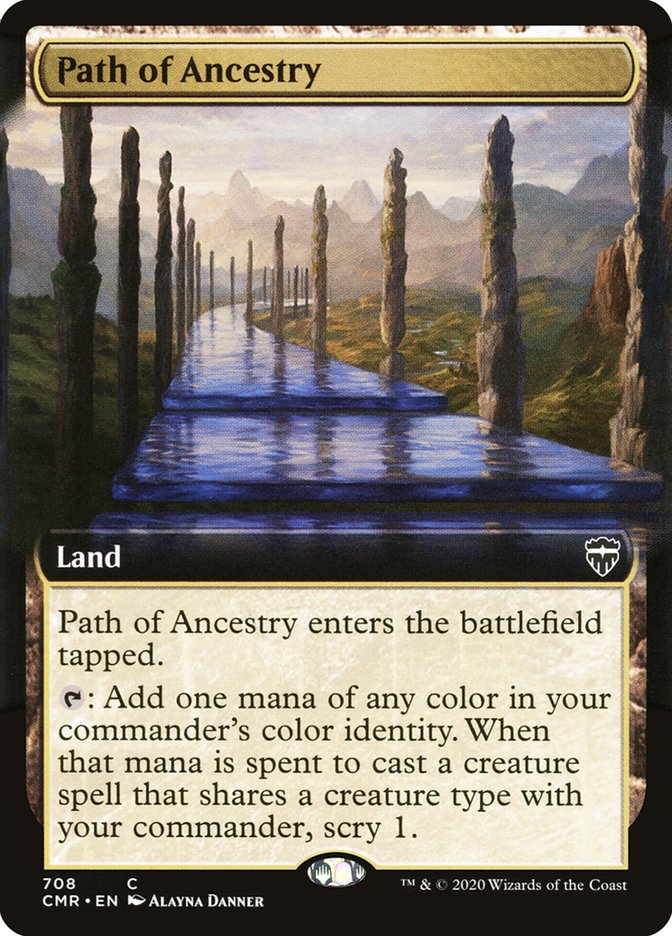Path of Ancestry (Extended Art) [Commander Legends] MTG Single Magic: The Gathering | Red Claw Gaming