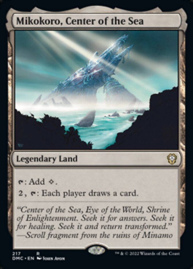 Mikokoro, Center of the Sea [Dominaria United Commander] MTG Single Magic: The Gathering | Red Claw Gaming