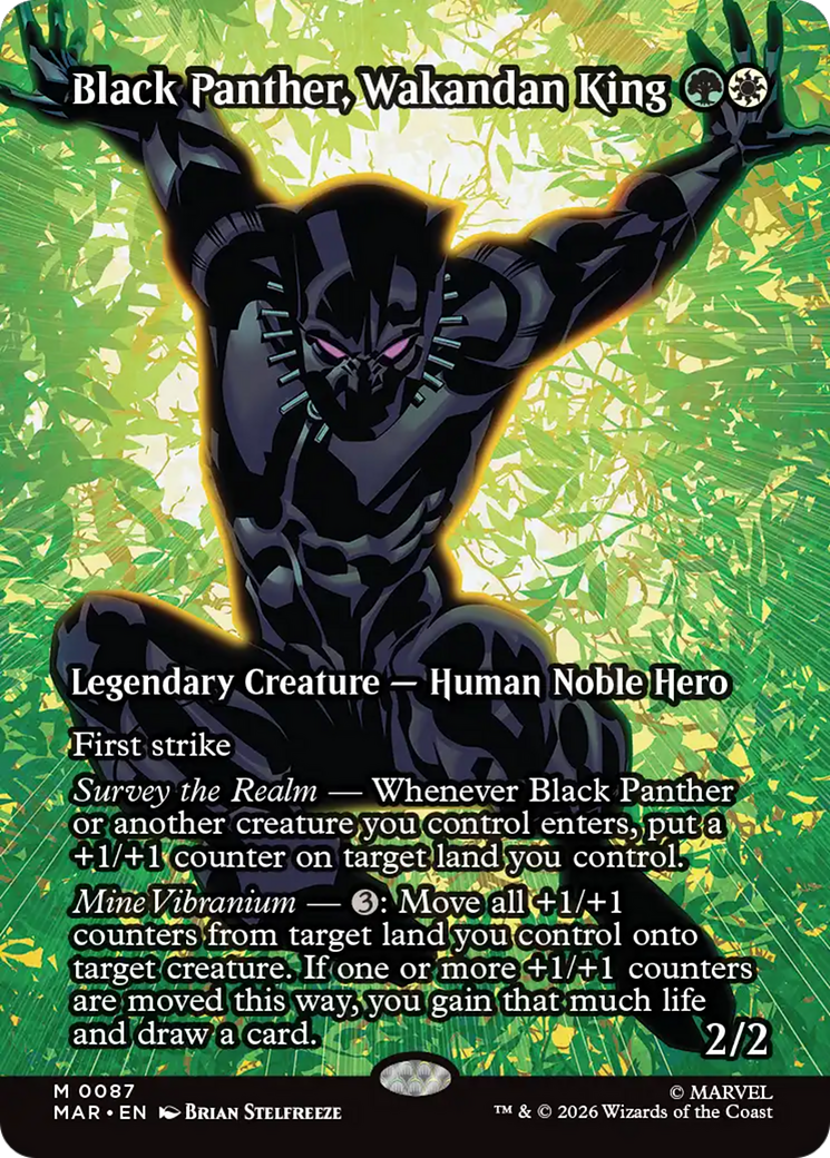 Black Panther, Wakandan King (Borderless) [Marvel Universe: Eternal-Legal] | Red Claw Gaming
