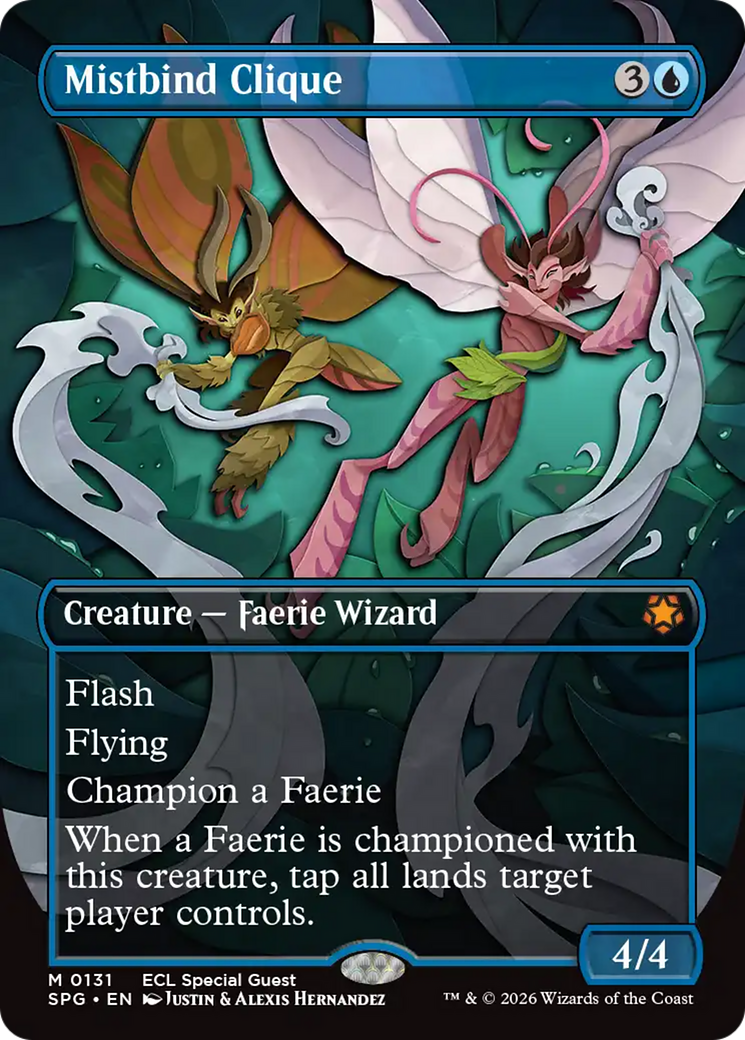 Mistbind Clique (Borderless) [Lorwyn Eclipsed Special Guests] MTG Single Magic: The Gathering | Red Claw Gaming