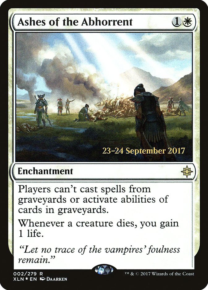 Ashes of the Abhorrent [Ixalan Prerelease Promos] MTG Single Magic: The Gathering | Red Claw Gaming