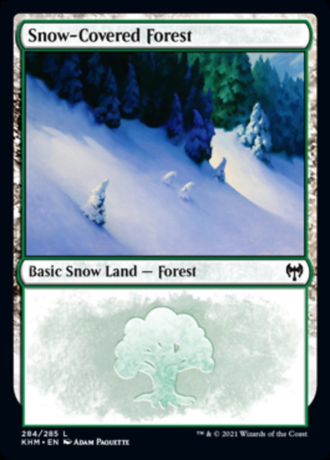 Snow-Covered Forest (284) [Kaldheim] MTG Single Magic: The Gathering | Red Claw Gaming