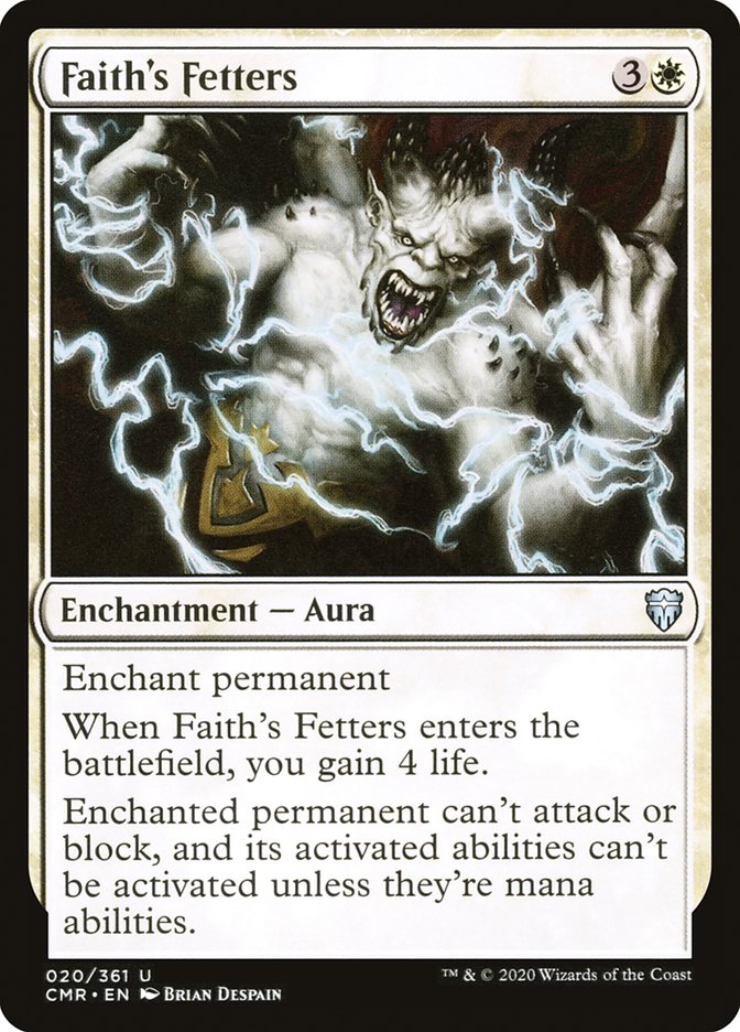 Faith's Fetters [Commander Legends] MTG Single Magic: The Gathering | Red Claw Gaming