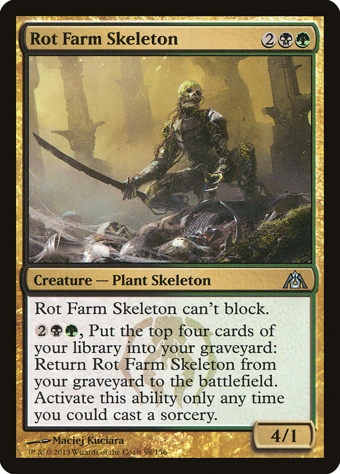 Rot Farm Skeleton [Dragon's Maze] MTG Single Magic: The Gathering | Red Claw Gaming