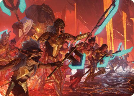 Roar of Resistance Art Card [Phyrexia: All Will Be One Art Series] MTG Single Magic: The Gathering | Red Claw Gaming