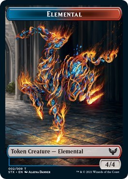 Elemental // Pest Double-Sided Token [Strixhaven: School of Mages Tokens] MTG Single Magic: The Gathering | Red Claw Gaming