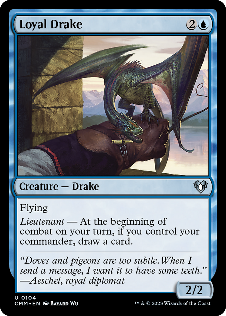 Loyal Drake [Commander Masters] MTG Single Magic: The Gathering | Red Claw Gaming